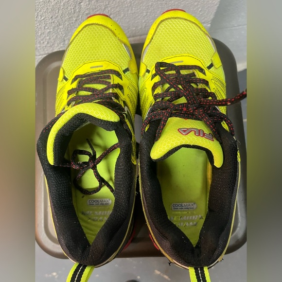 Fila TKO-TR 4.0 Lightweight Trail Running Shoes yellow size 10.5 - Picture 6 of 7